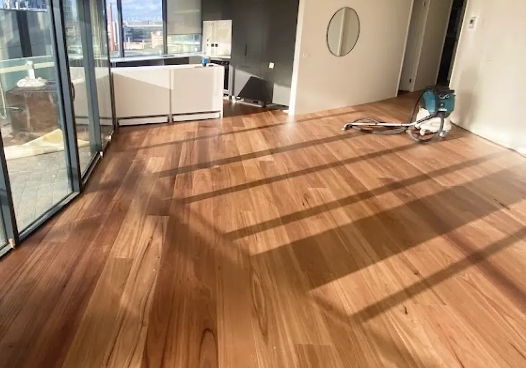 Completed timber flooring project in Melbourne